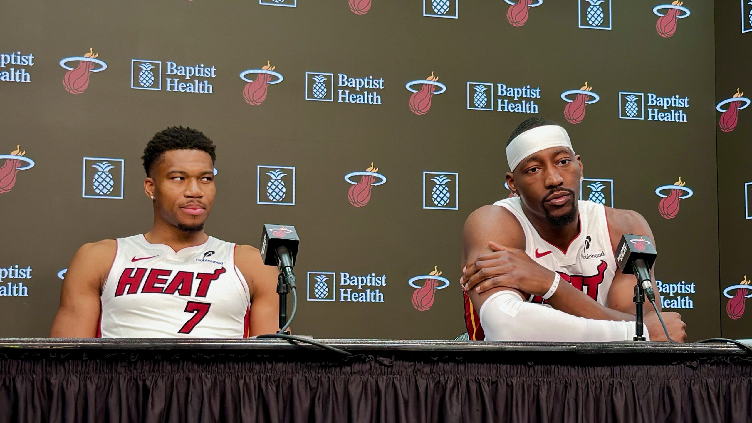 2026 Miami Heat NBA Media Day with Bam Adebayo and Giannis Antetokounmpo